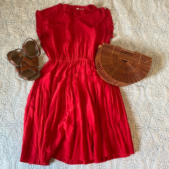 Madewell Silk Drop Pleat Dress - Picture 10 of 10